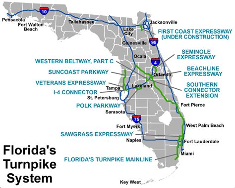 Go 10 miles to Hwy. . Directions to florida turnpike